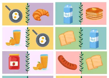 Breakfast Food Dominoes Game With Images